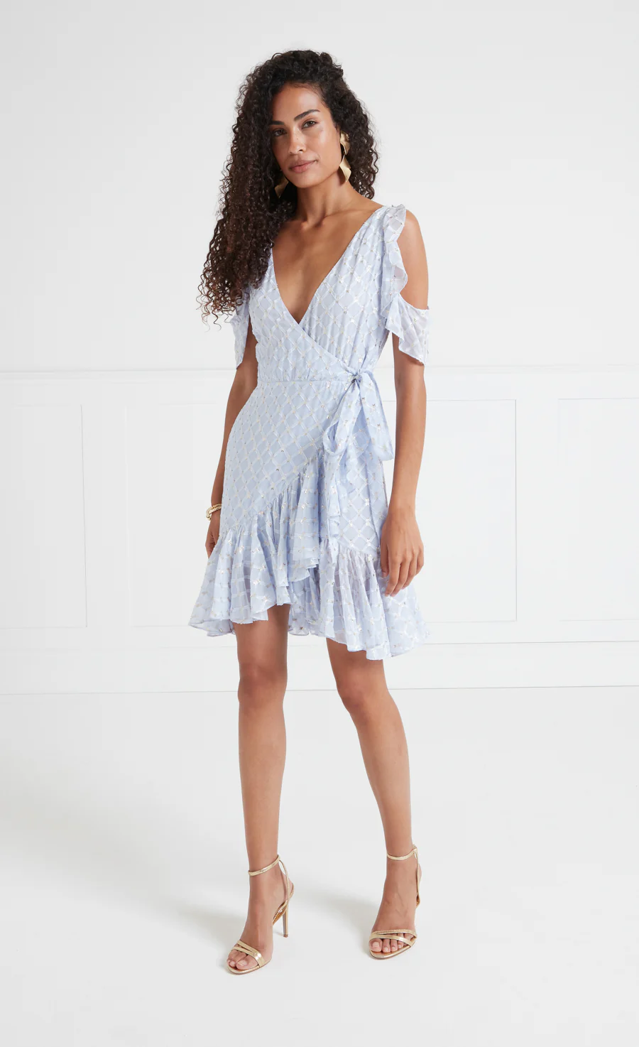 Angelico Mini Dress - Halogen Blue - Image 3