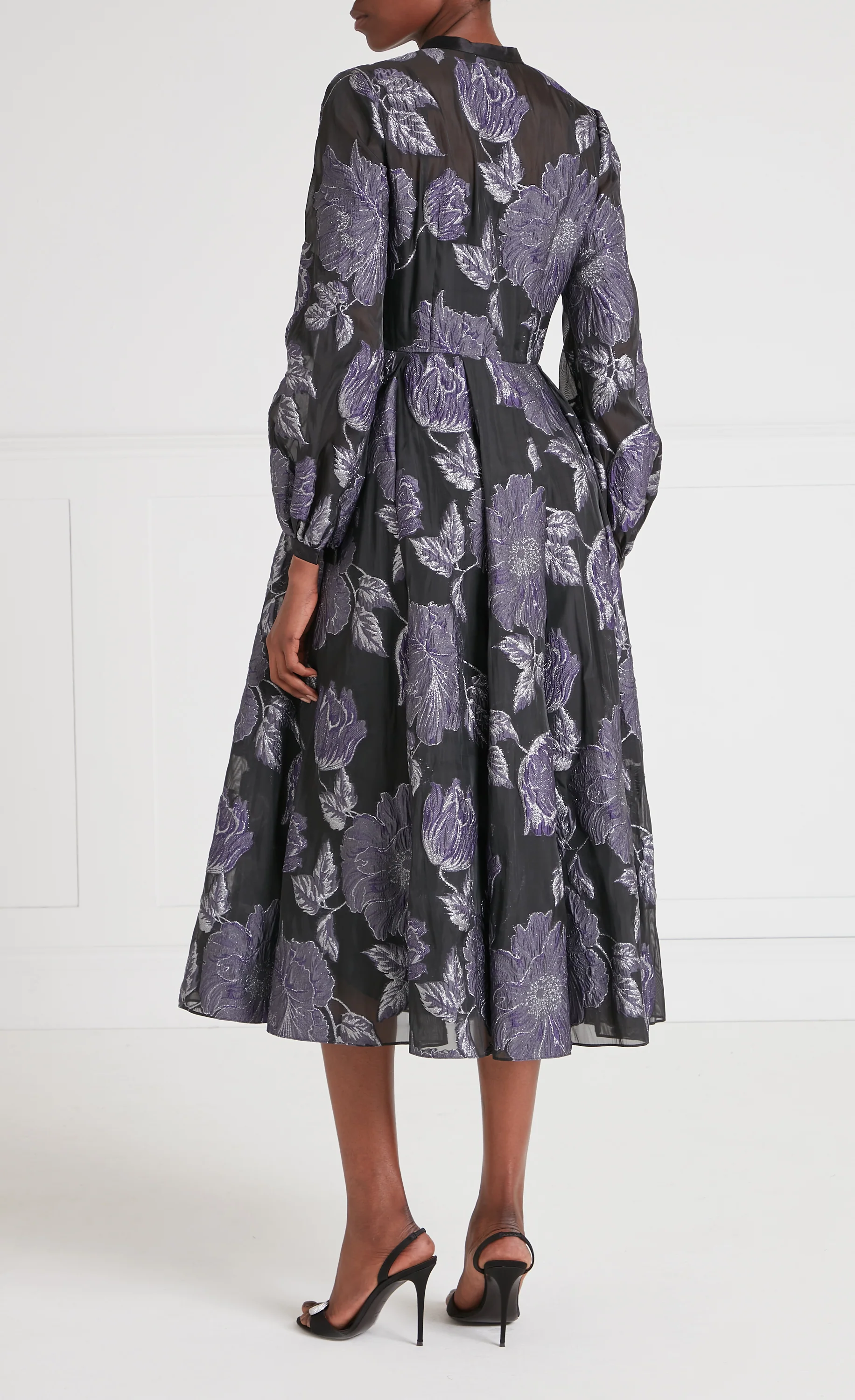 Bridget Cocktail Dress - Black & Silver - Image 4