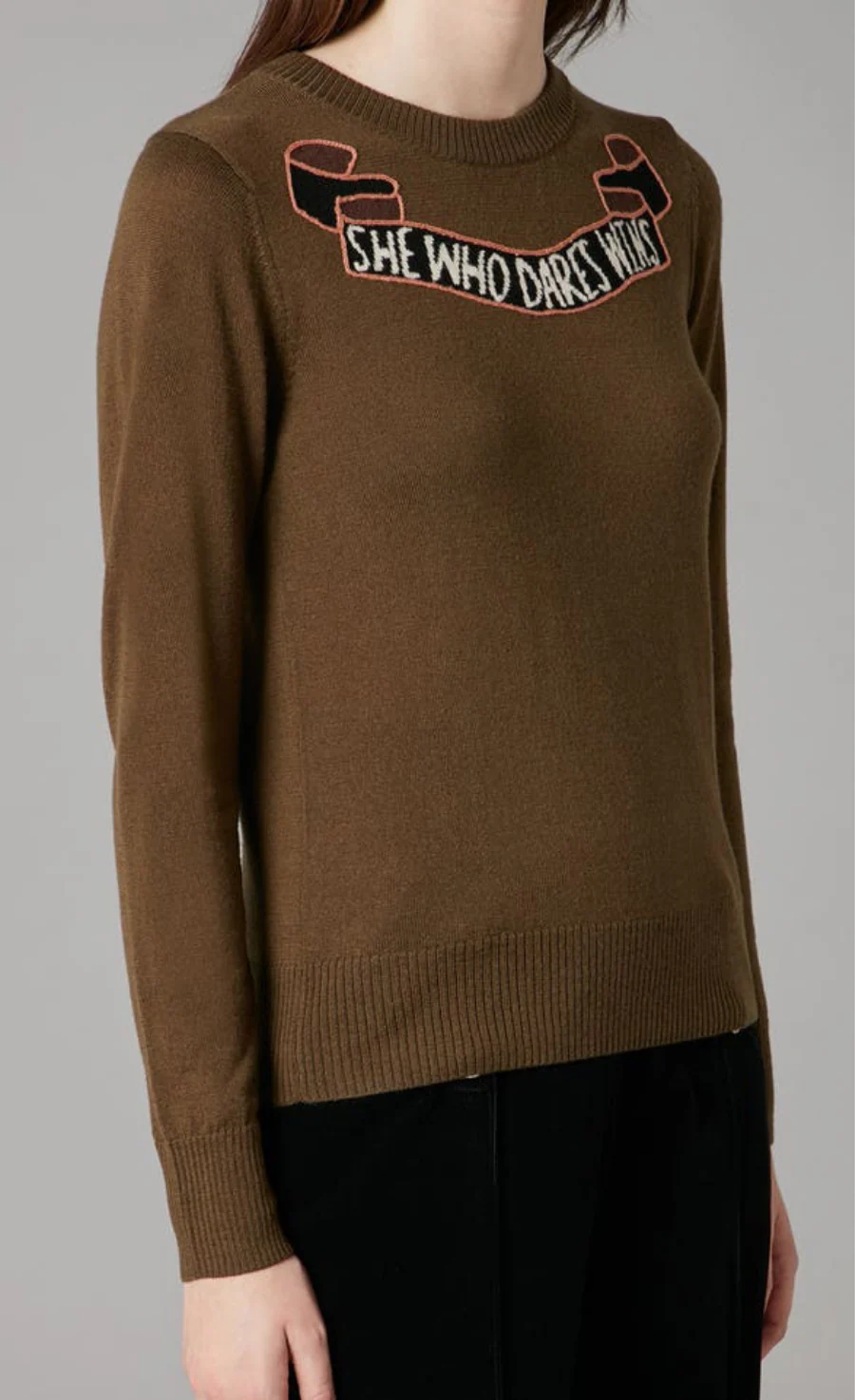 Dare Knit Jumper - Loden Green Mix - Image 5