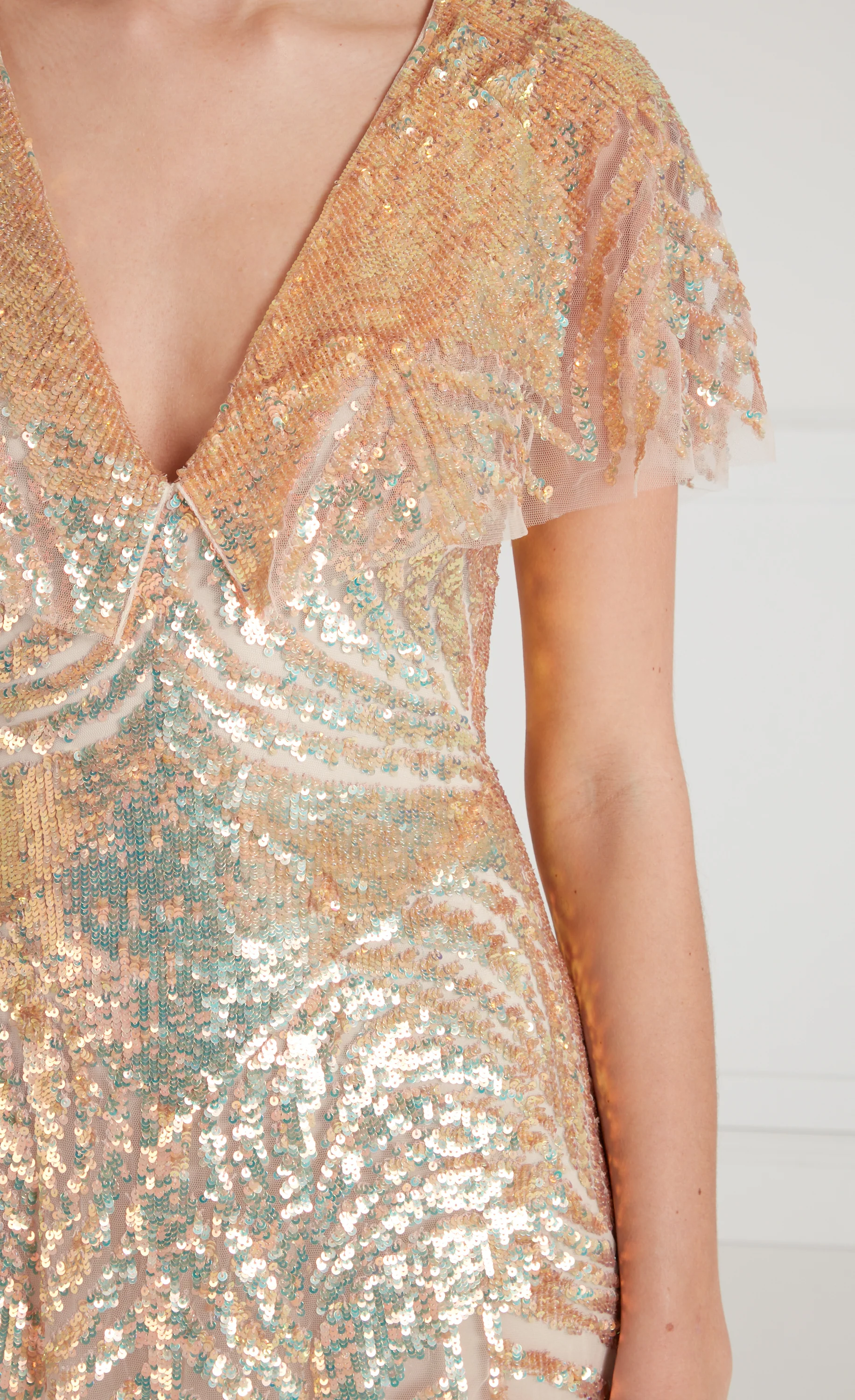 Dusk Long Dress - Gold - Image 3