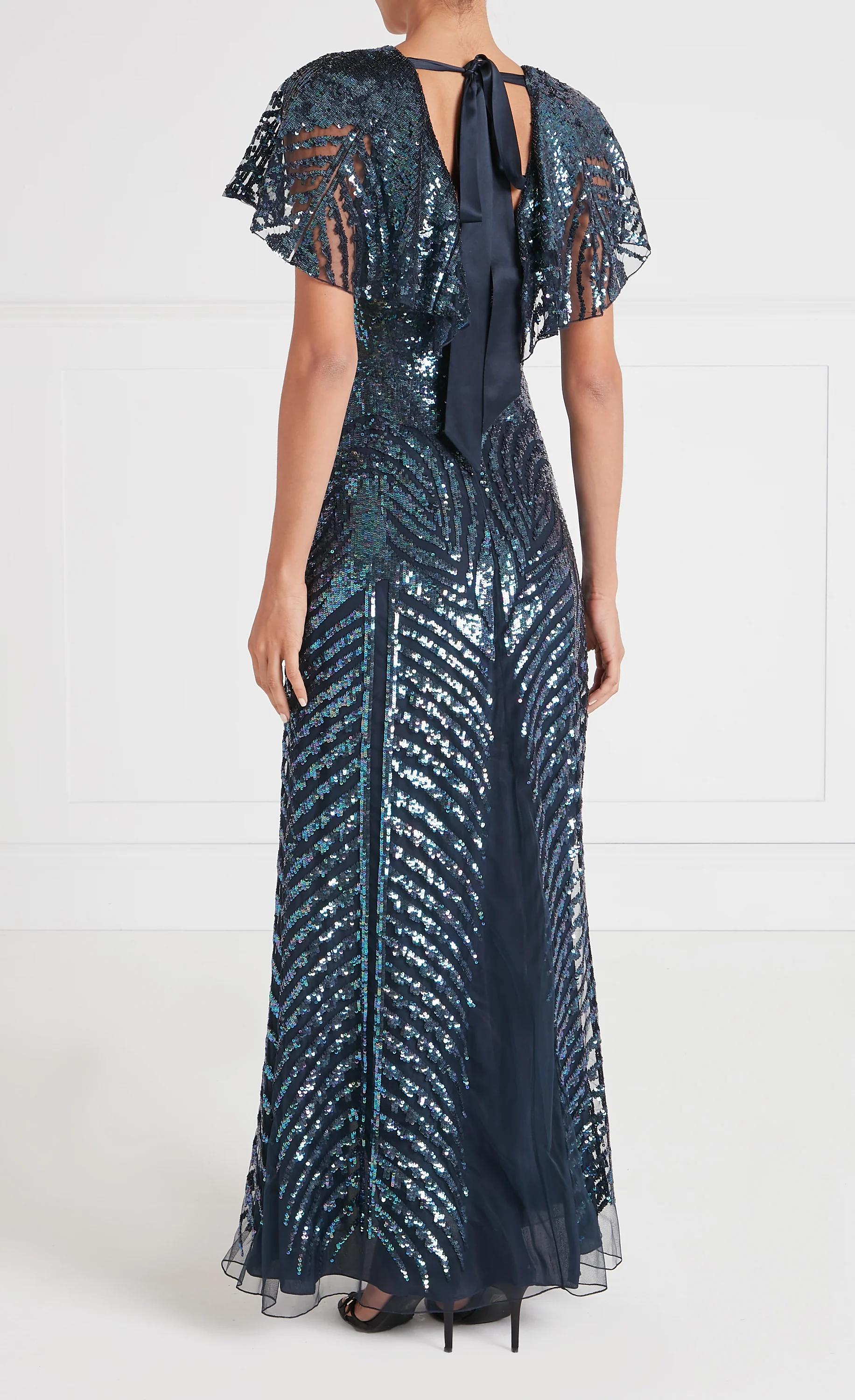 Dusk Long Dress - Navy - Image 4