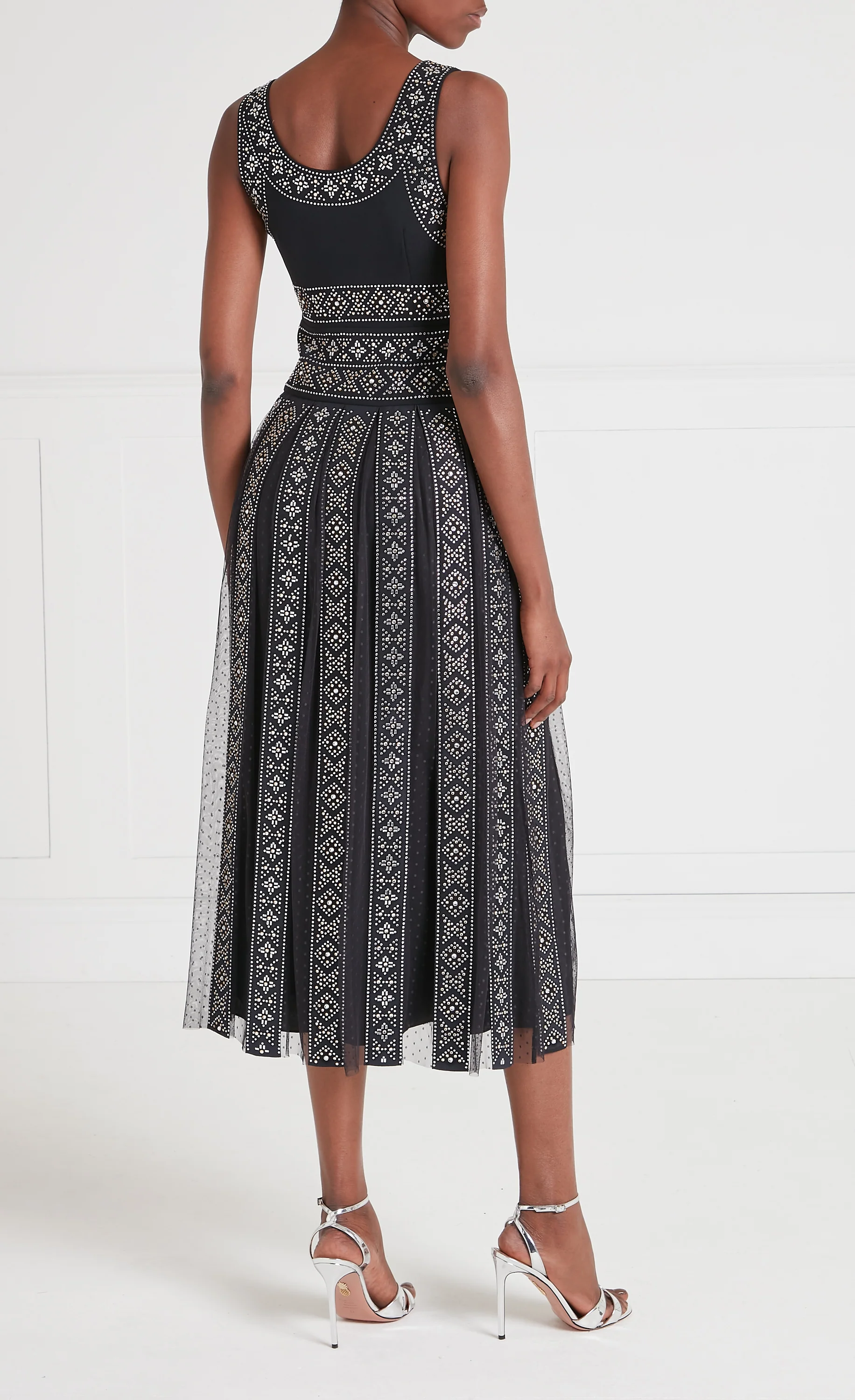 Gallantry Midi Dress - Black - Image 4