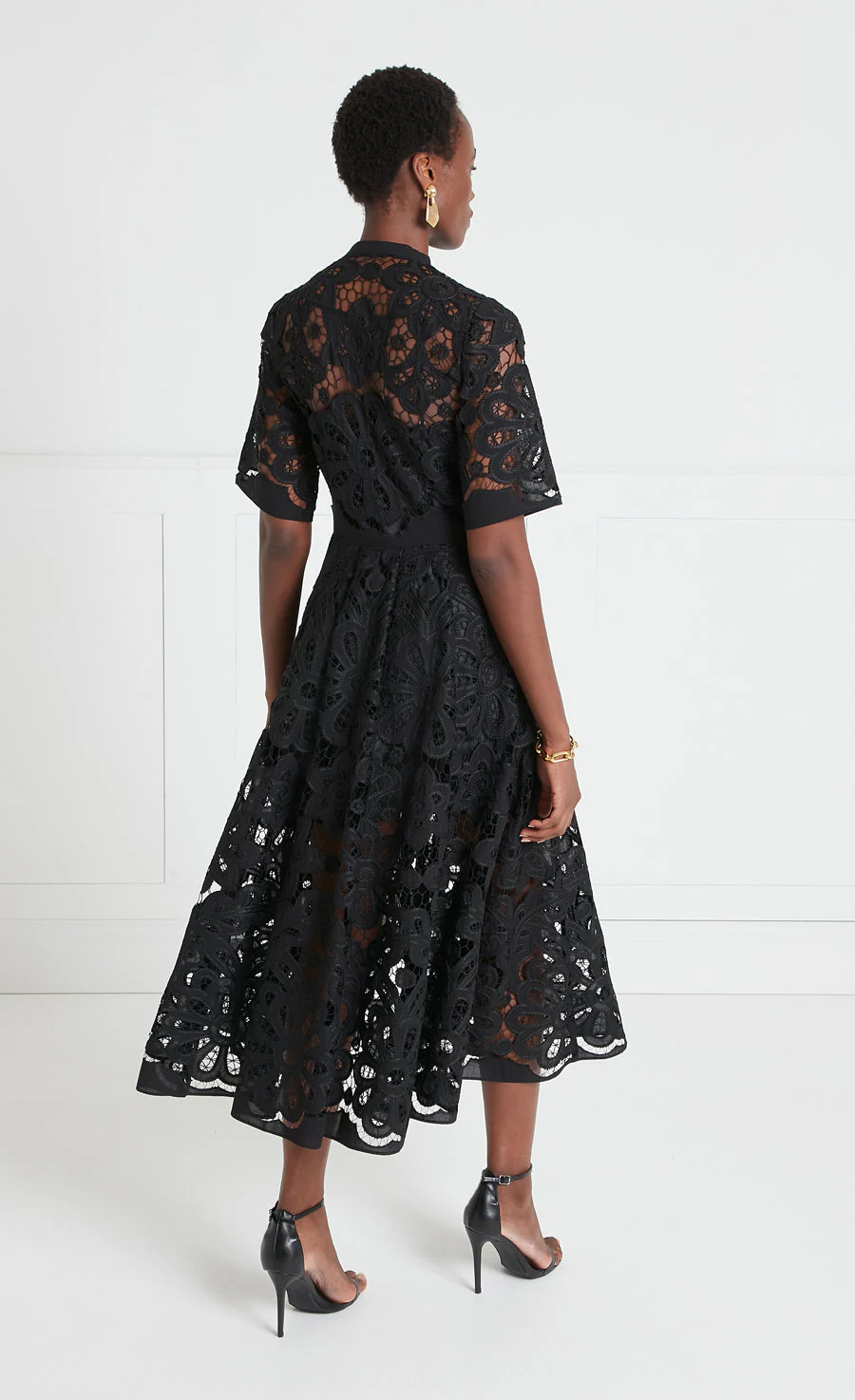 Guinevere Shirt Dress - Black - Image 4