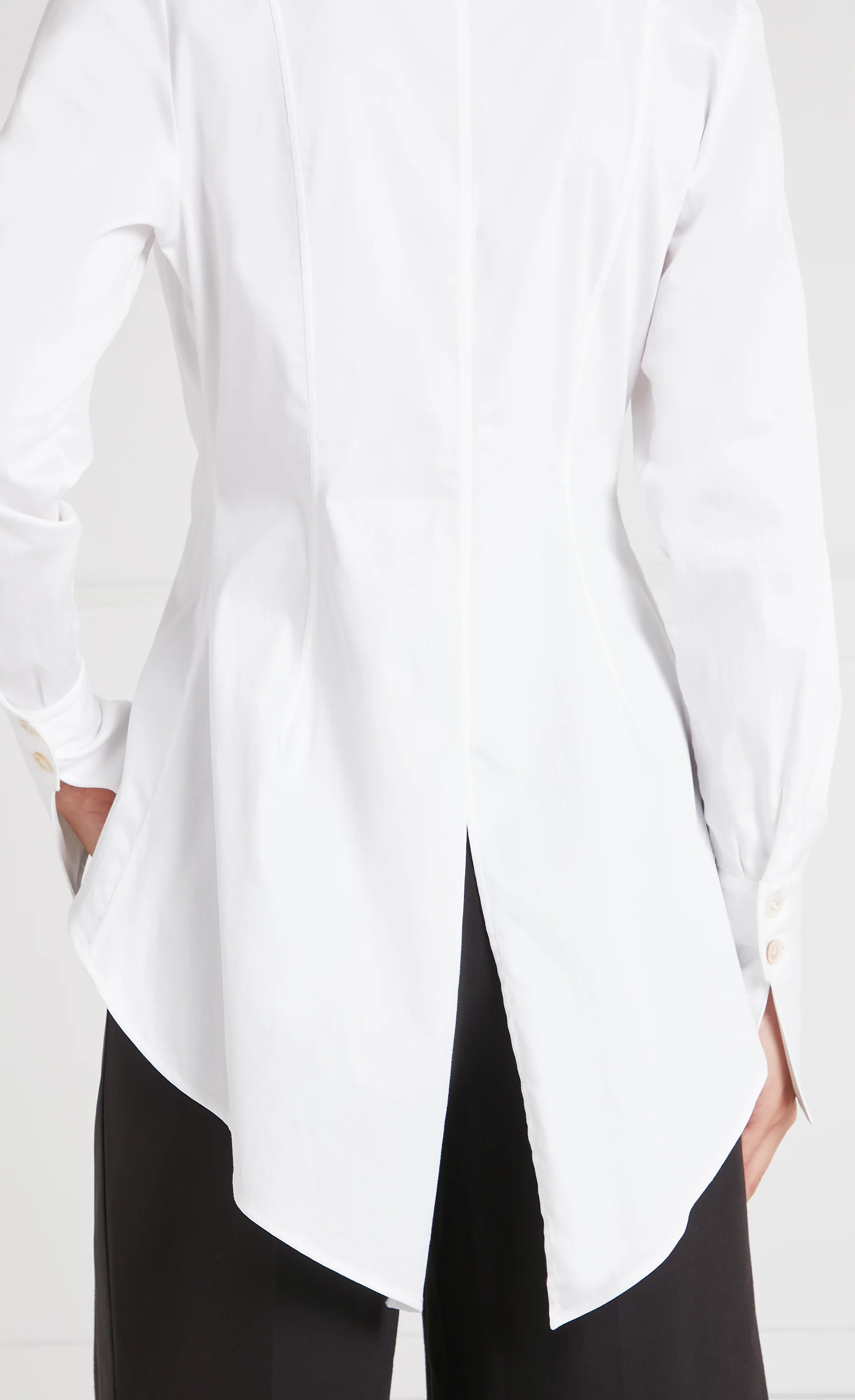June Tail Shirt - White - Image 4