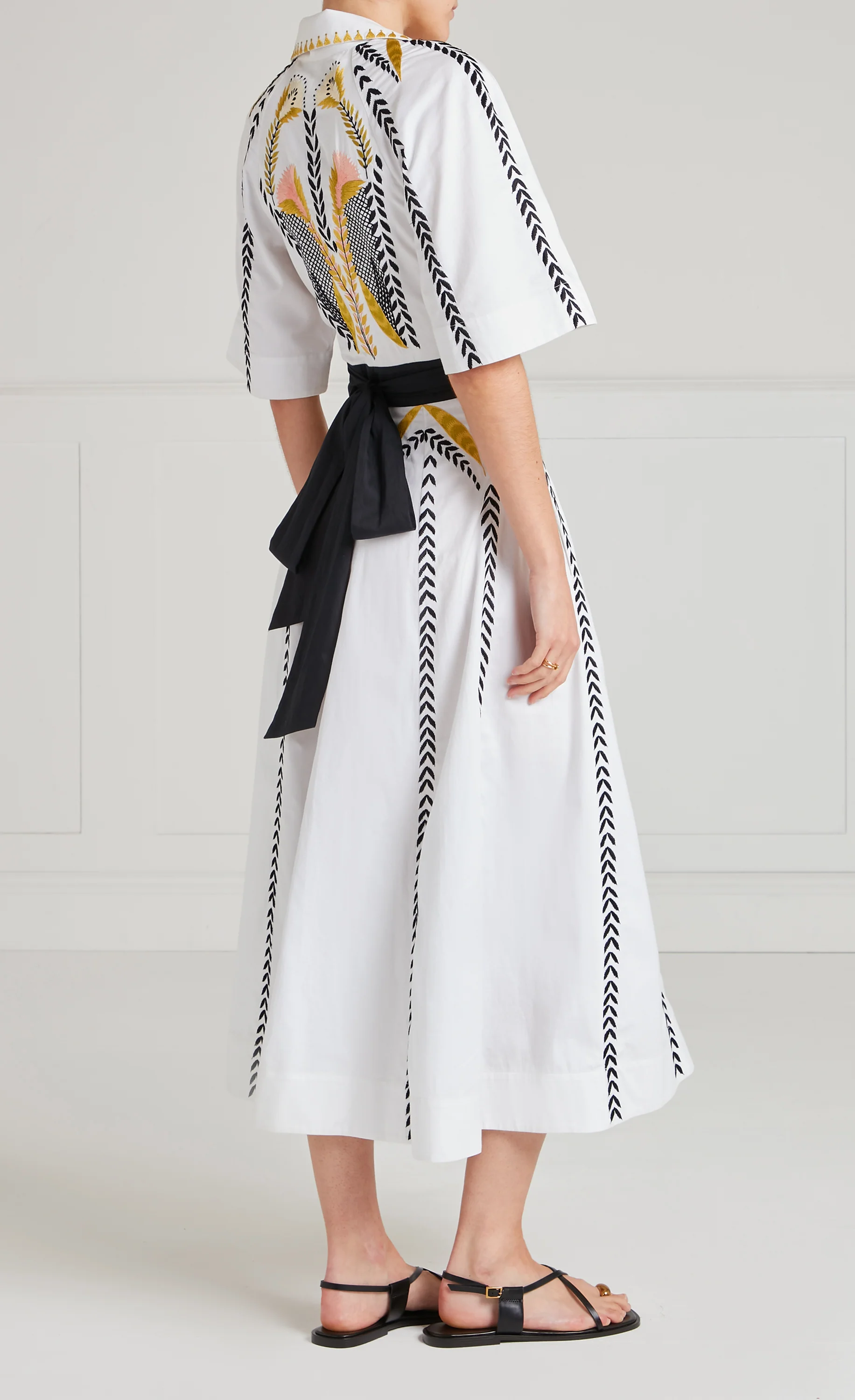 Juniper Wrap Dress - White - Image 4