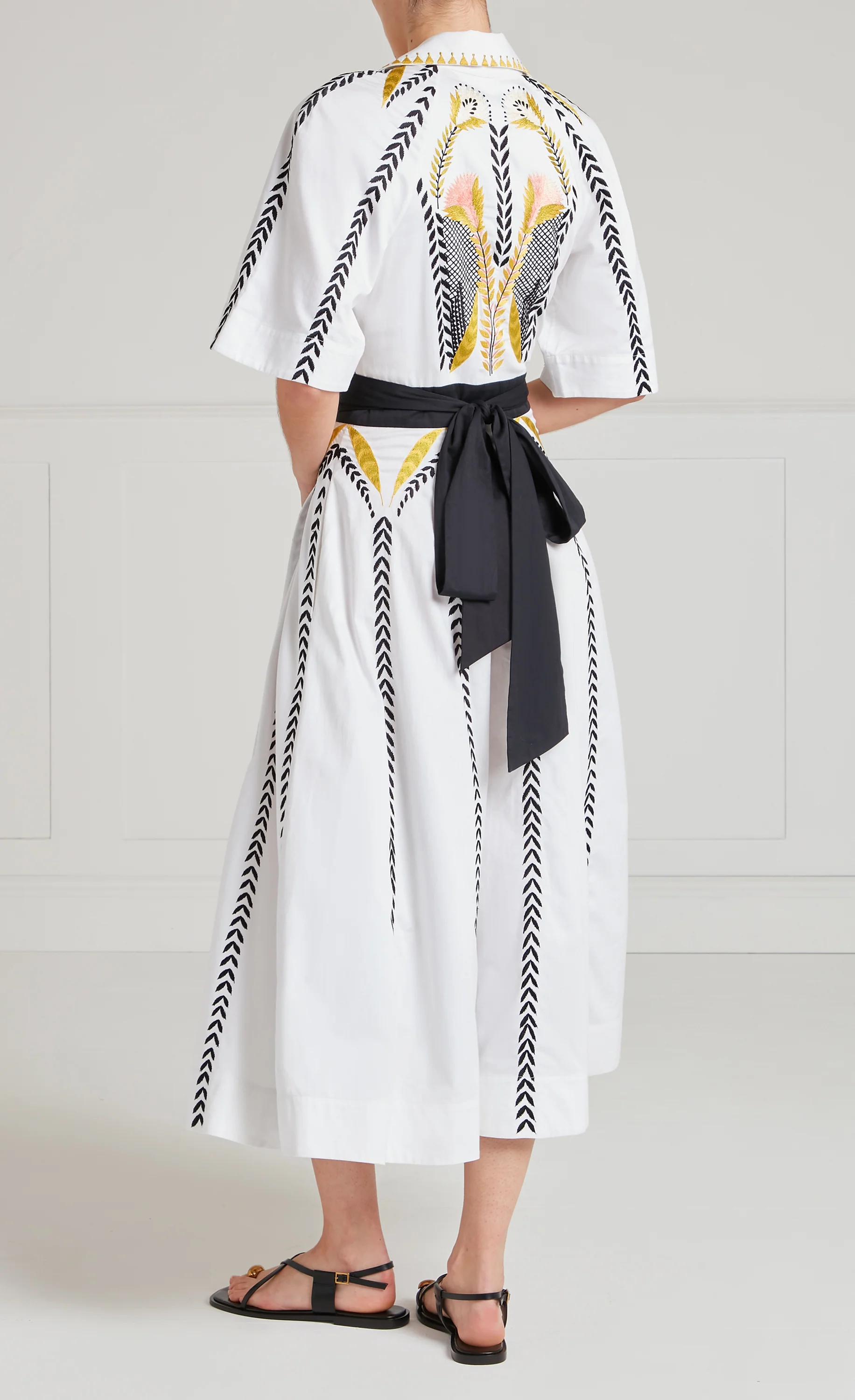 Juniper Wrap Dress - White - Image 5