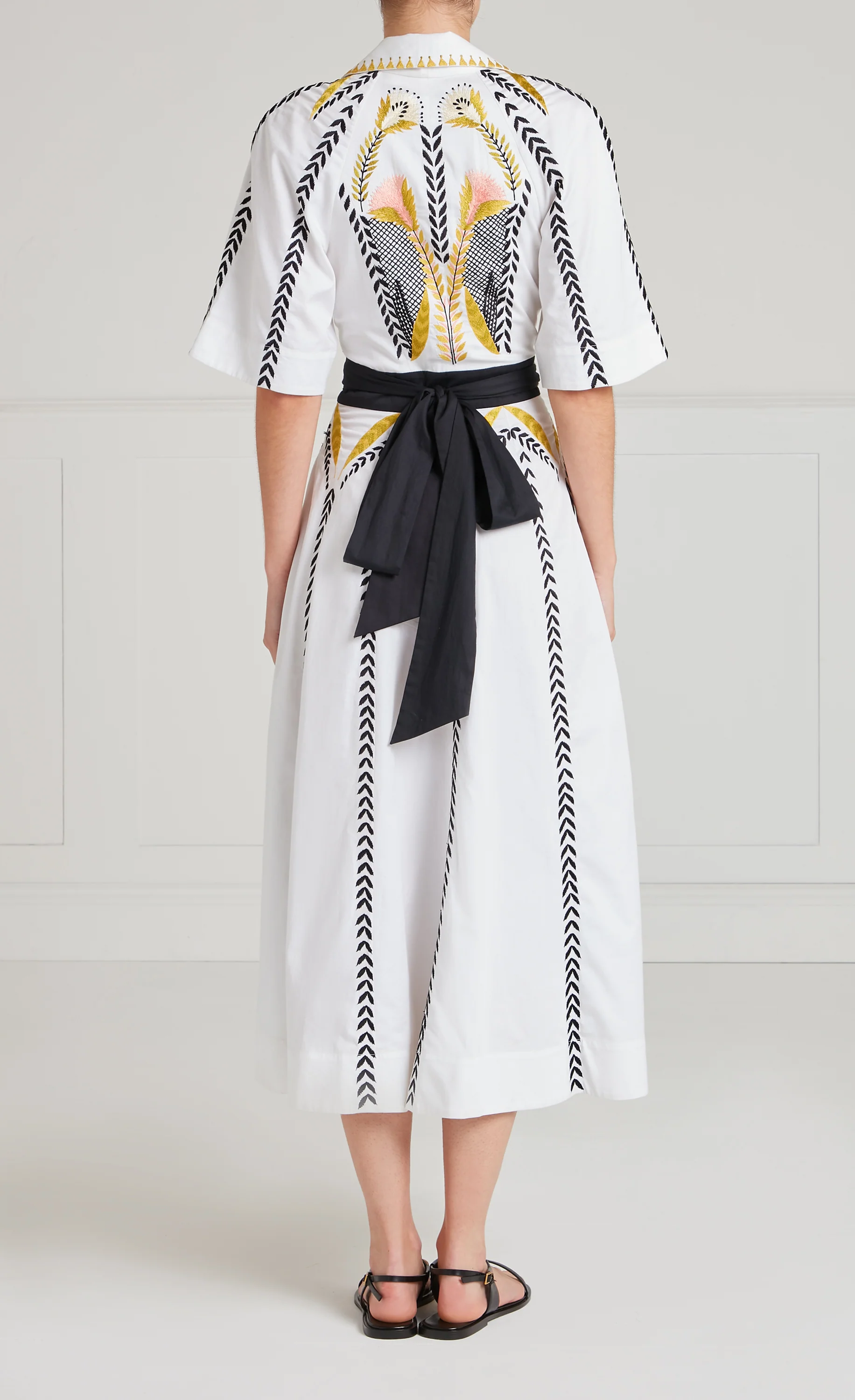 Juniper Wrap Dress - White - Image 6