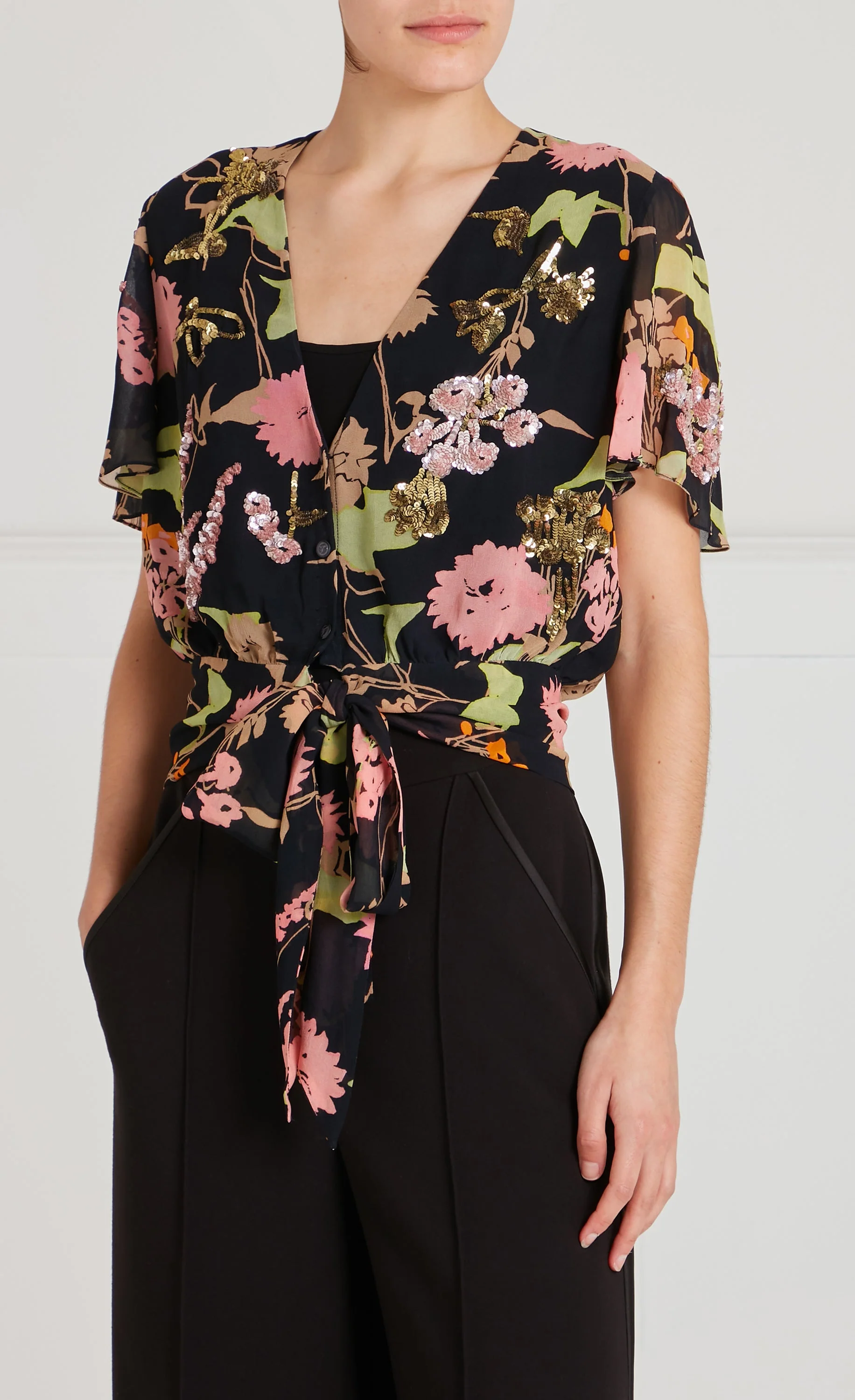 Maisie Blouse - Black Mix - Image 3