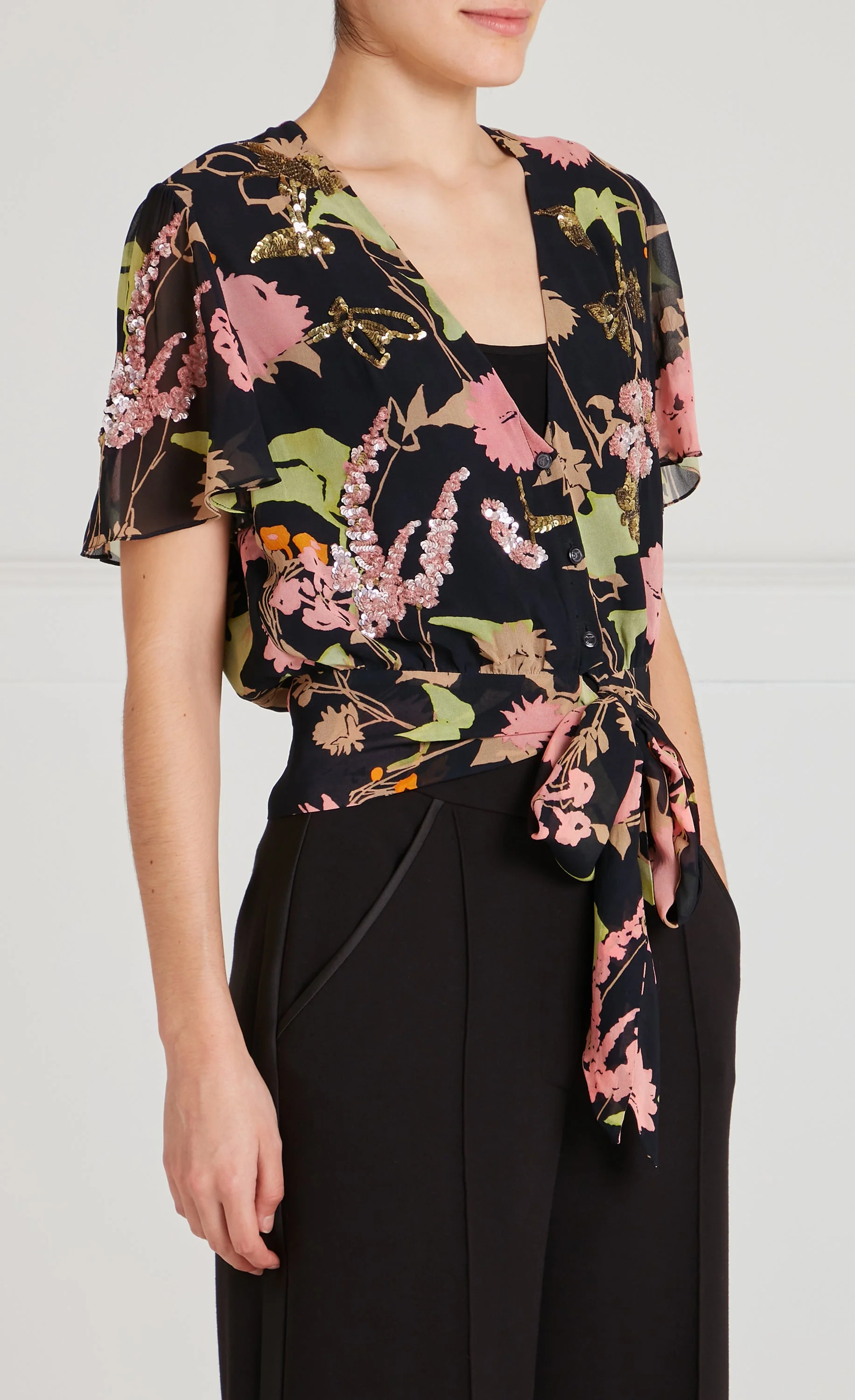 Maisie Blouse - Black Mix - Image 4