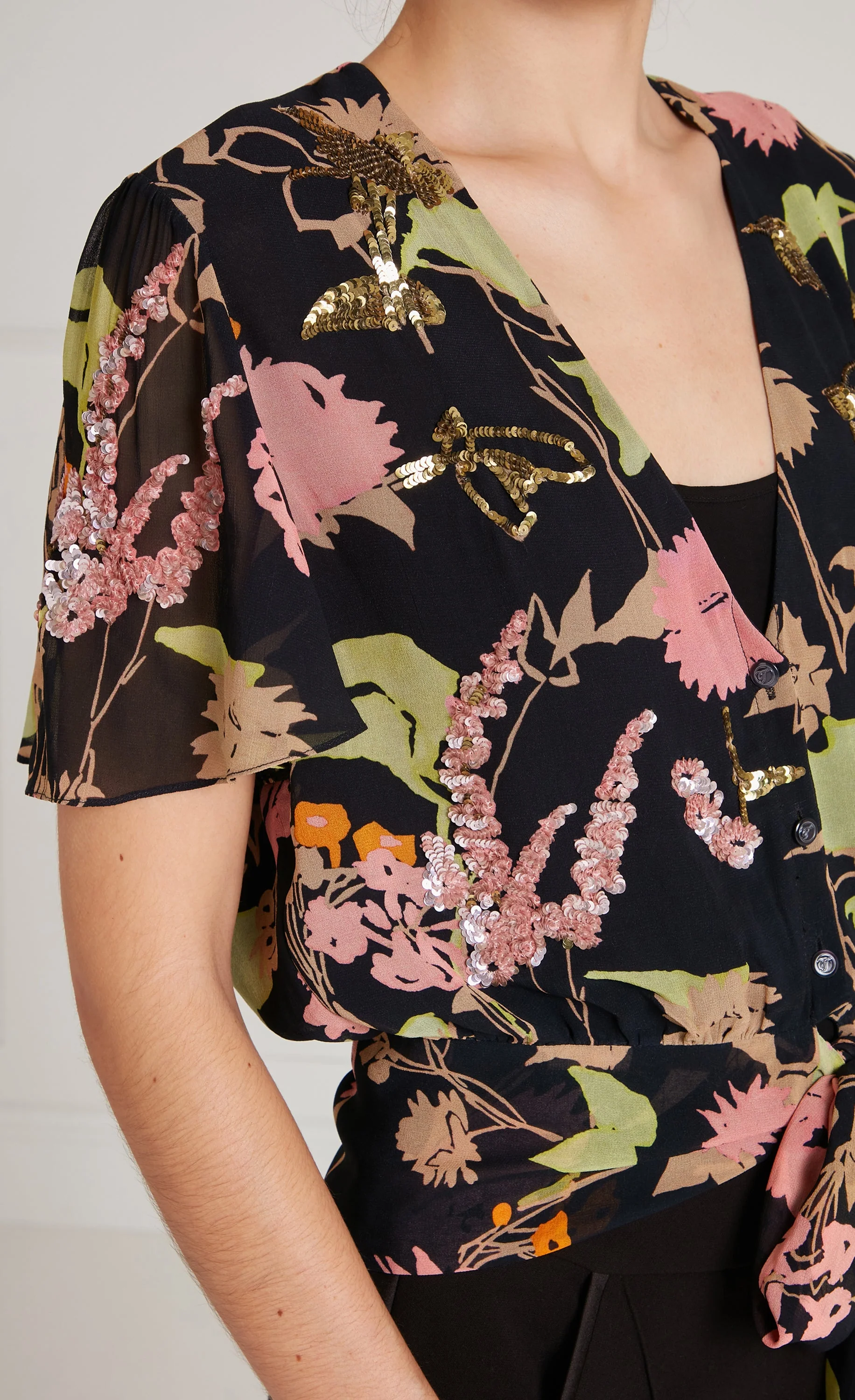 Maisie Blouse - Black Mix - Image 6