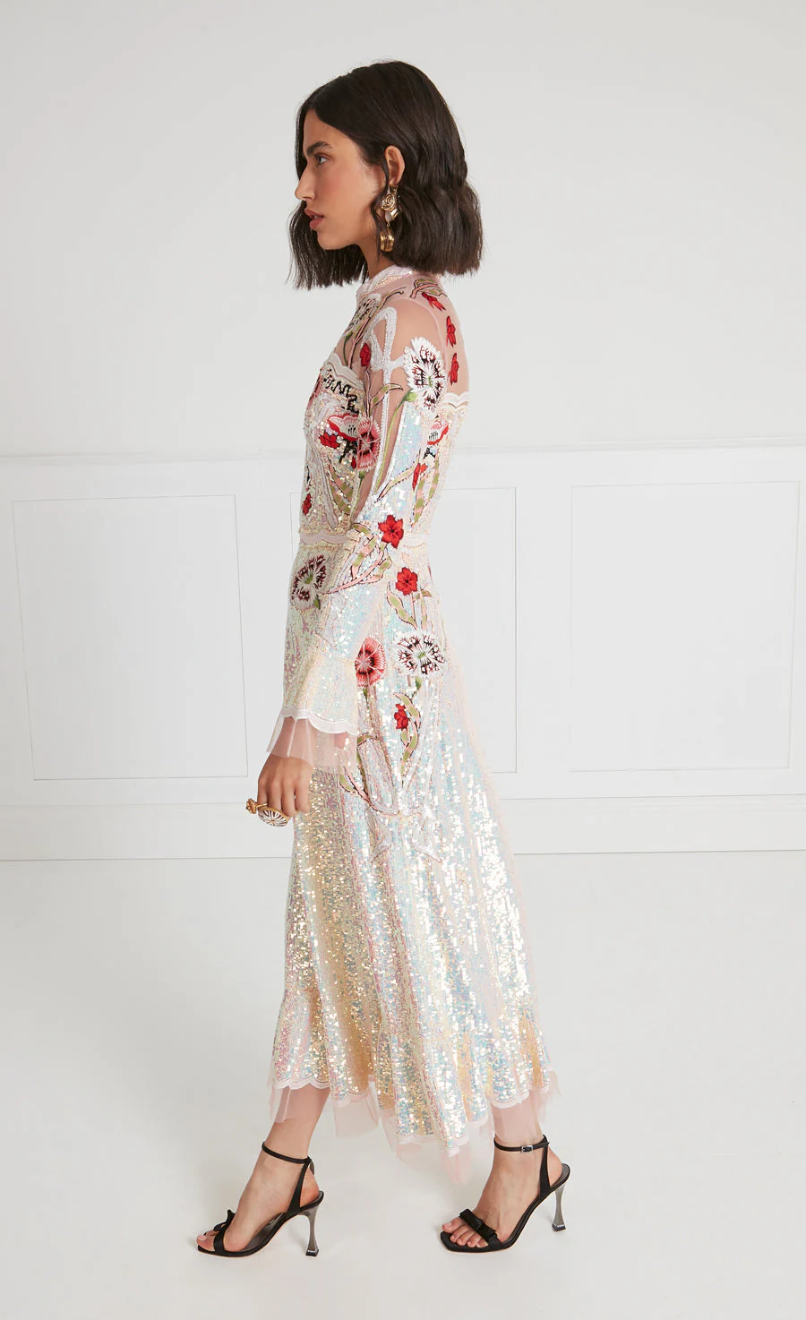 Remi Midi Show Dress - Iridescent Rose - Image 3