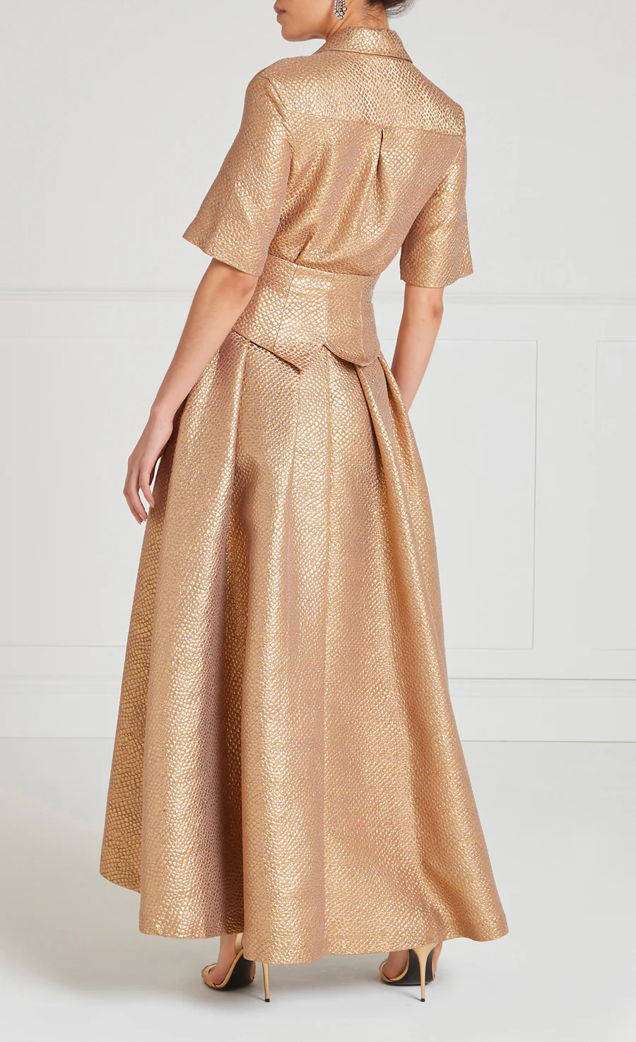 Rita Shirt Dress - Gold - Image 5