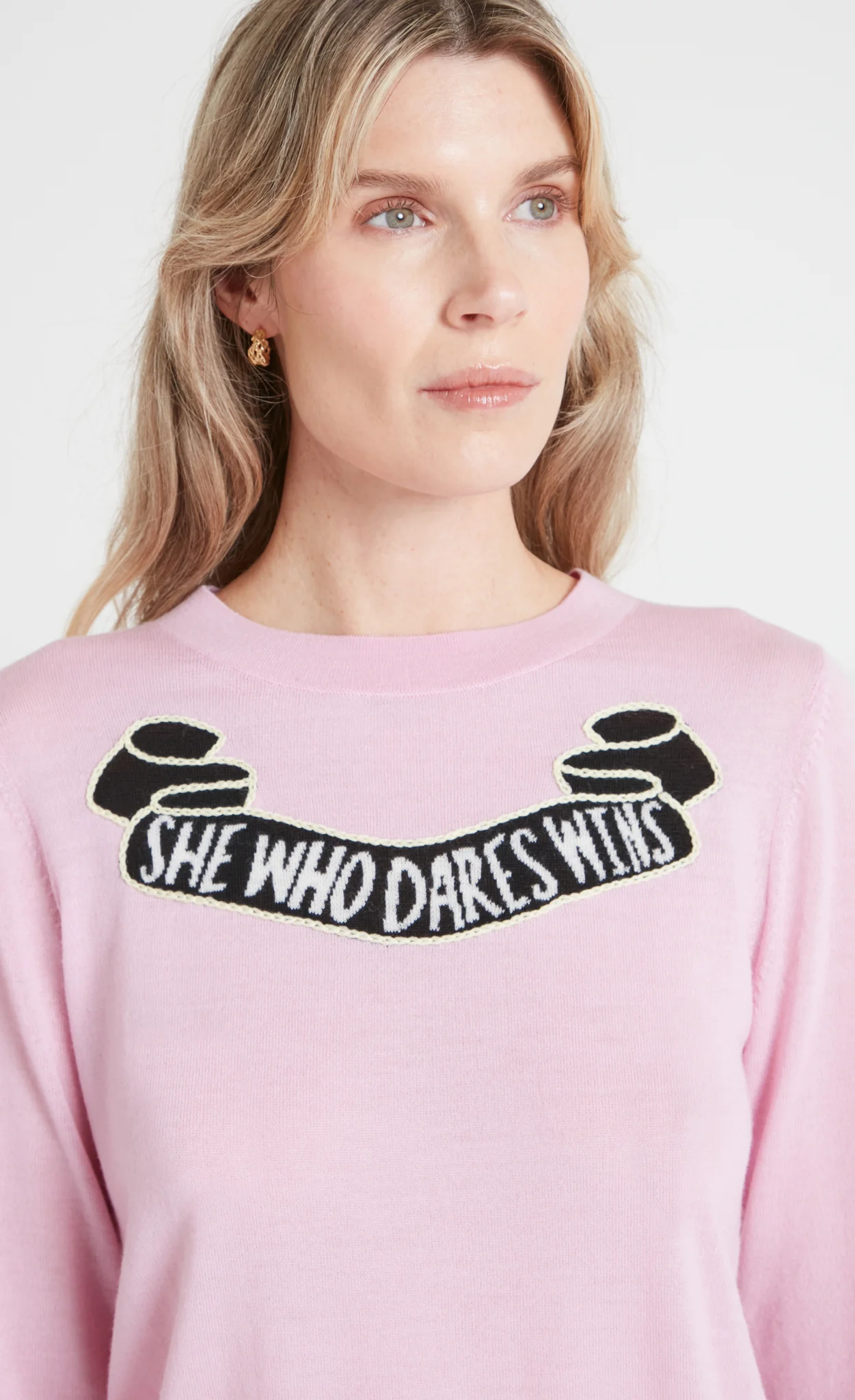 She Who Dares Jumper - Pink - Image 5