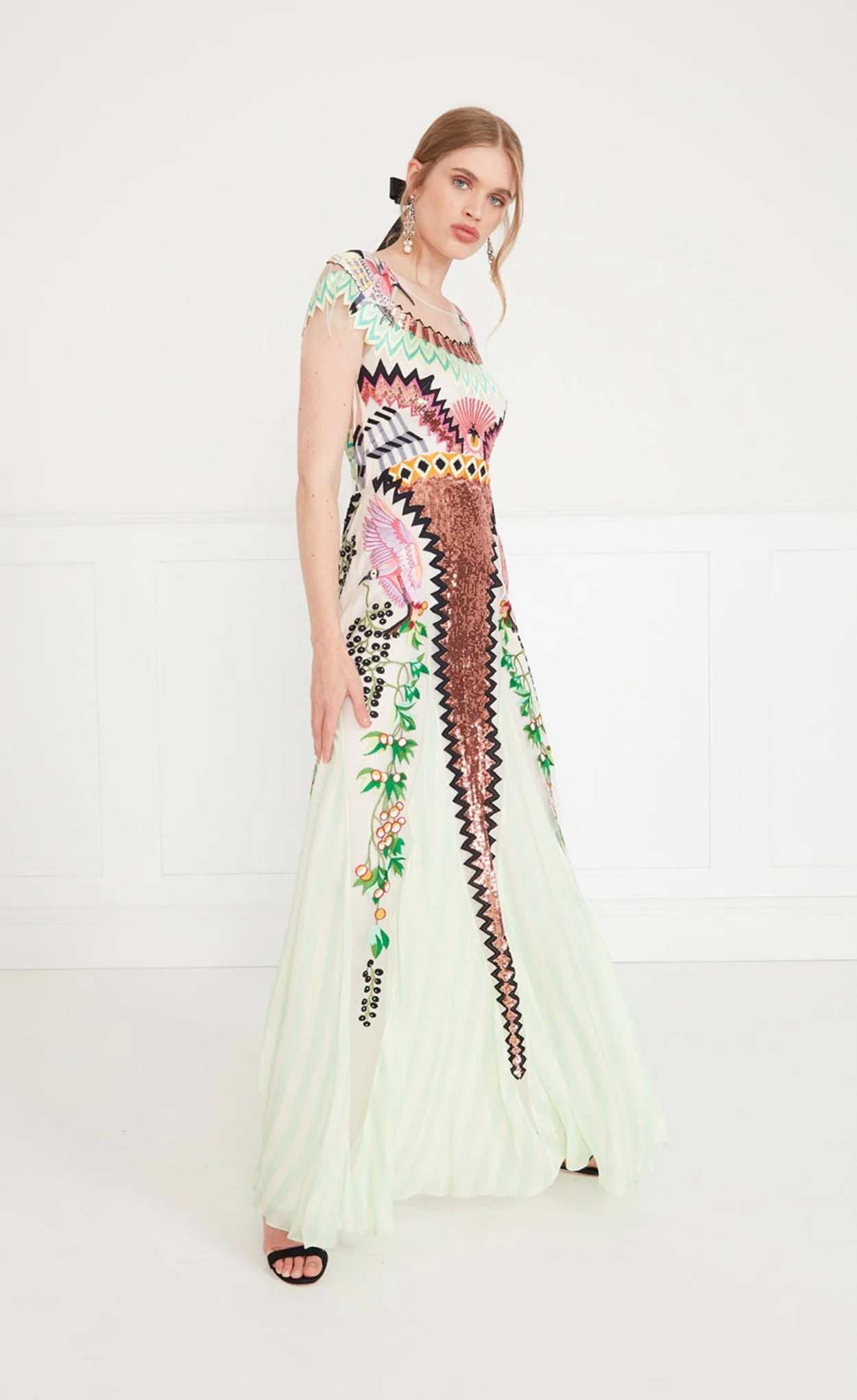 Talia Long Dress - Seashell - Image 3