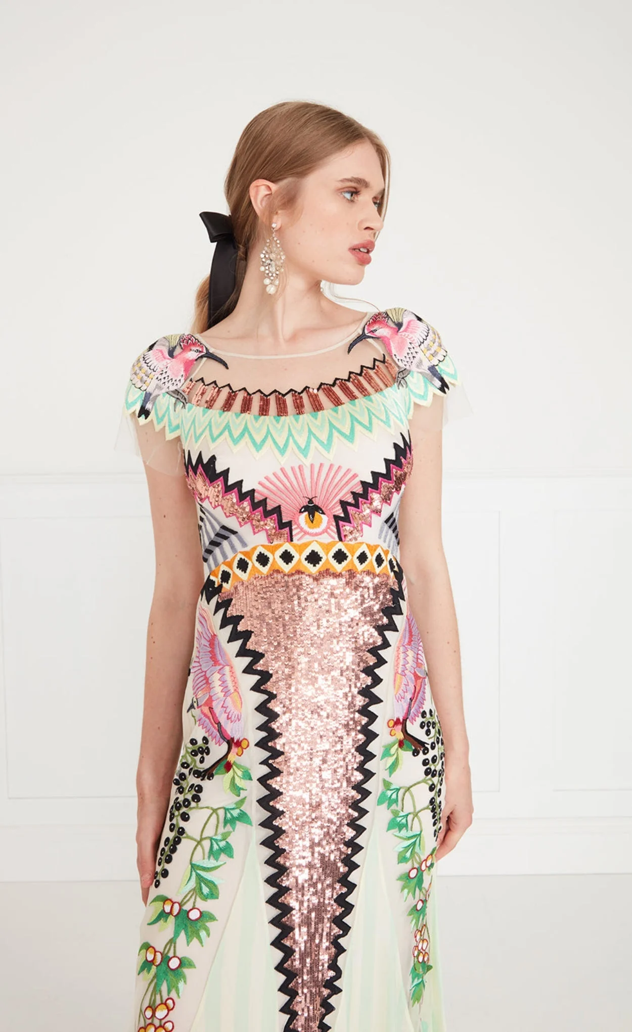 Talia Long Dress - Seashell - Image 4