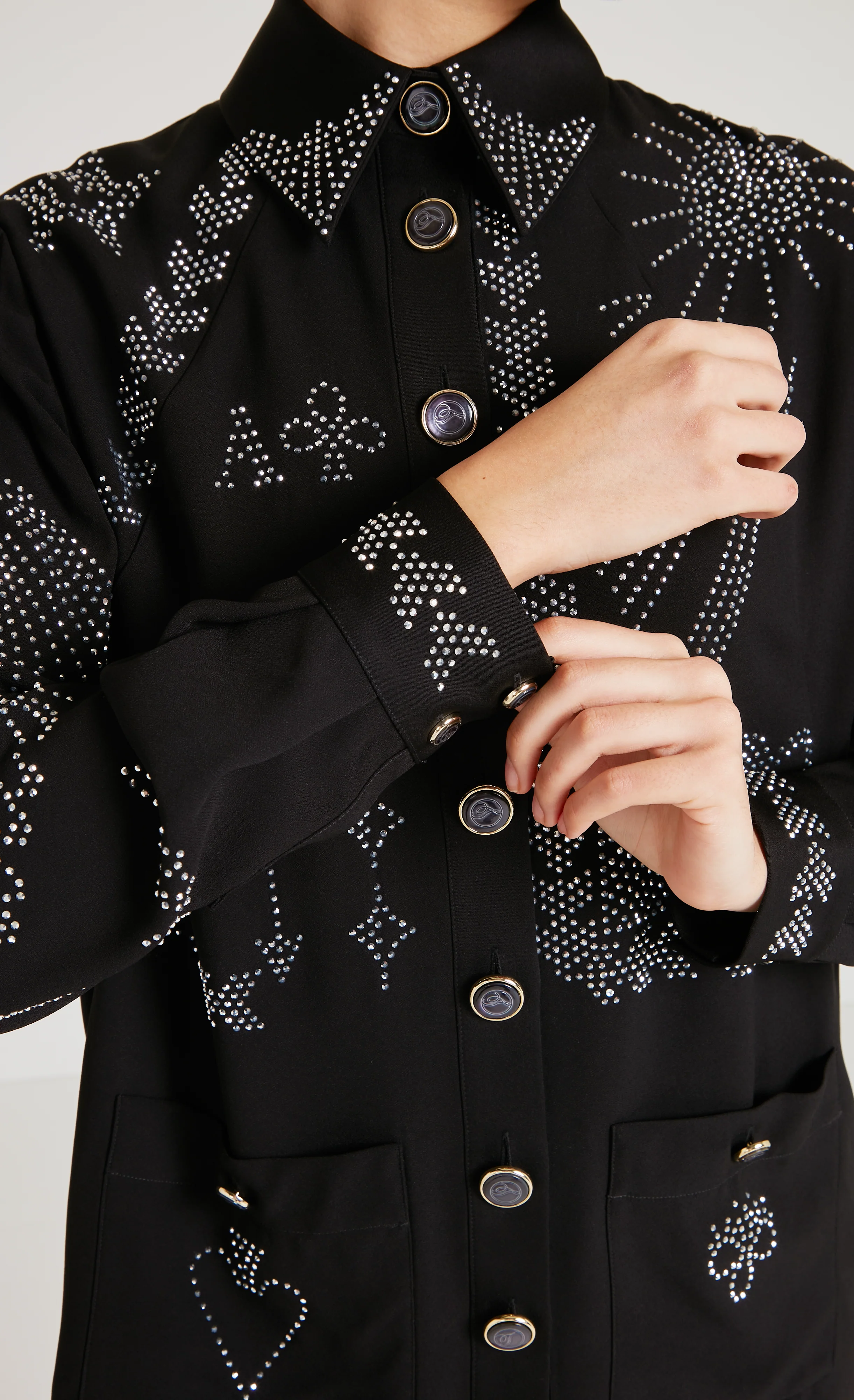 Villanelle Shirt Jacket - Black - Image 6